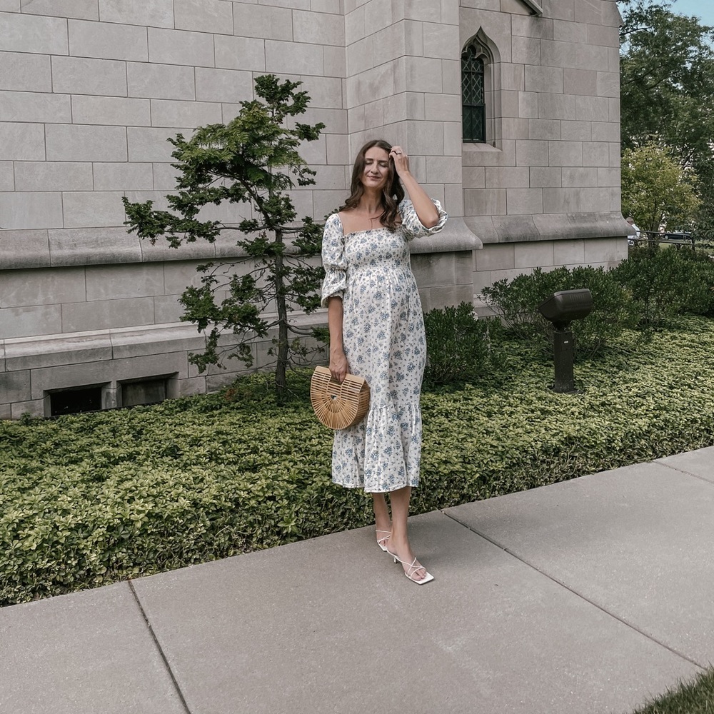 Nothing Fits But Yuki Dress in Blue and White Floral